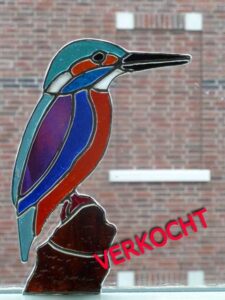 IJsvogel van glas, Tiffany Techniek
