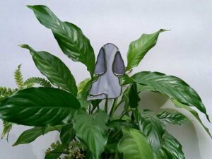 Cocker-Spaniël Cocker Spaniël wit-grijs. Tiffany Techniek