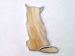 Herdershond Bruin Honden, Herdershond van Bruin glas, Tiffany Techniek