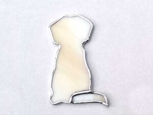 Jack Russell Terriër Honden, Jack Russel Terriër van glas, Tiffany Techniek